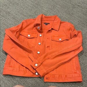 Orange Denim Jacket